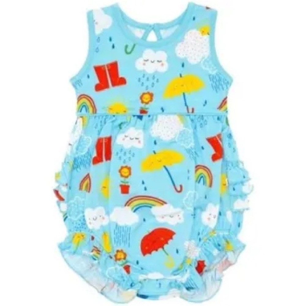 Little Sleepies Sun Shower Bubble Romper. 3T. NIB